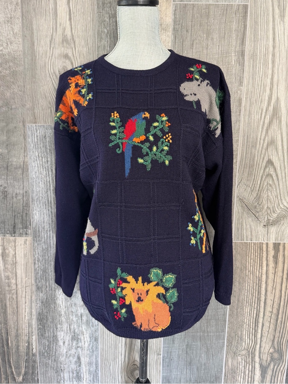 Tulchan Safari Aninals Wool Sweater